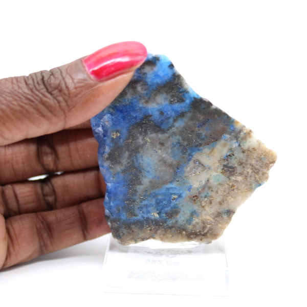 Fatia de azurita malaquita para ornamento