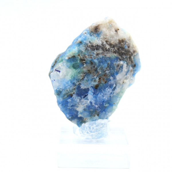 Fatia de azurita malaquita para coleção mineral