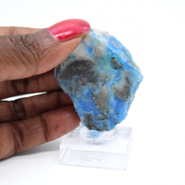 Fatia de azurita malaquita para coleção mineral