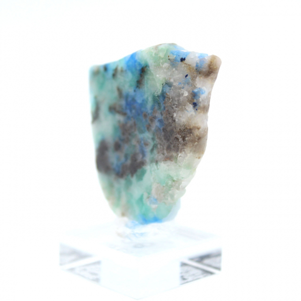 Fatia autêntica de pedra de azurita malaquita para decoração