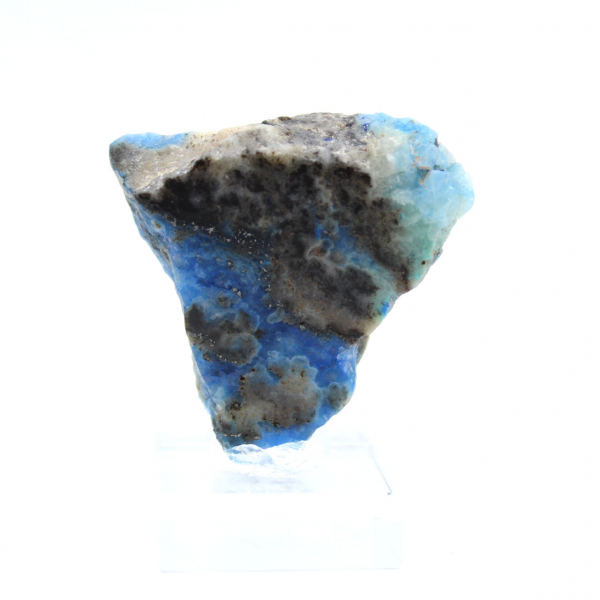 Fatia de azurita malaquita para coleção mineral