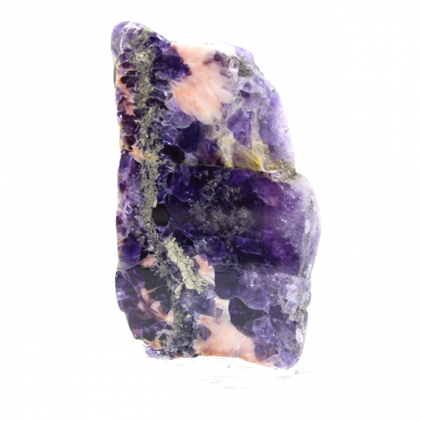 Pedra de fluorita pirita mineral bruto para coleção