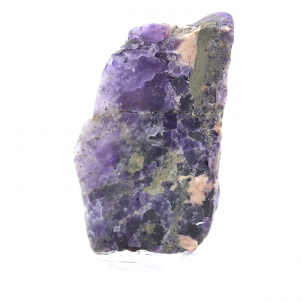 Pedra de fluorita pirita mineral bruto para coleção