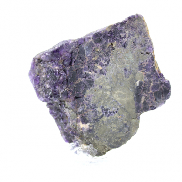 Pedra de fluorita pirita natural mineral único