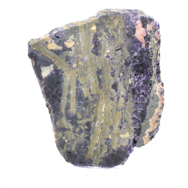 Pedra de fluorita pirita mineral bruto para coleção
