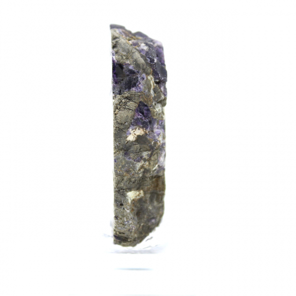 Pedra de fluorita pirita natural mineral único