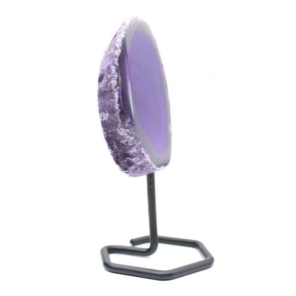  Ágata tingida de roxo