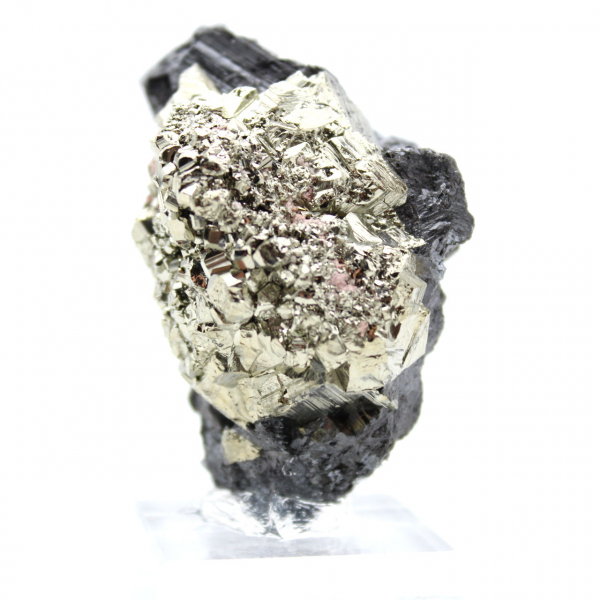 Exemplar Mineral Pirite e Esfalerite