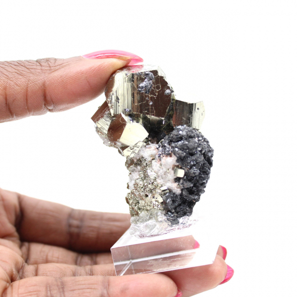 Exemplar em Bruto Pirite e Esfalerite