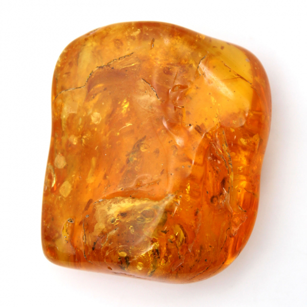 Âmbar amarelo genuíno da Lituânia – Item de seixo natural