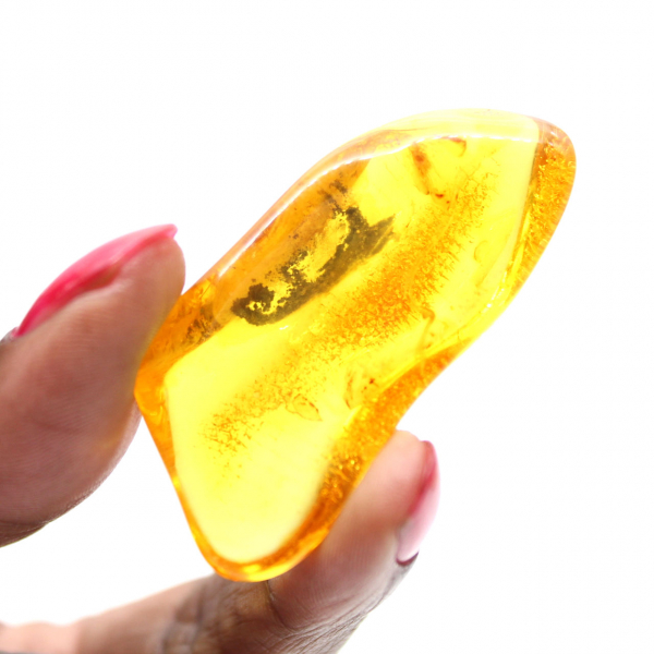 Âmbar amarelo fóssil do Báltico – Seixo autêntico