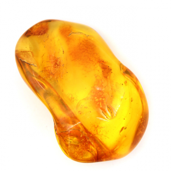 Pedra natural âmbar amarelo – seixo colecionável lituano