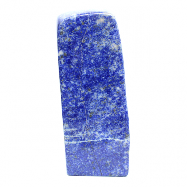 Pedra lápis-lazúli azul polida do Afeganistão
