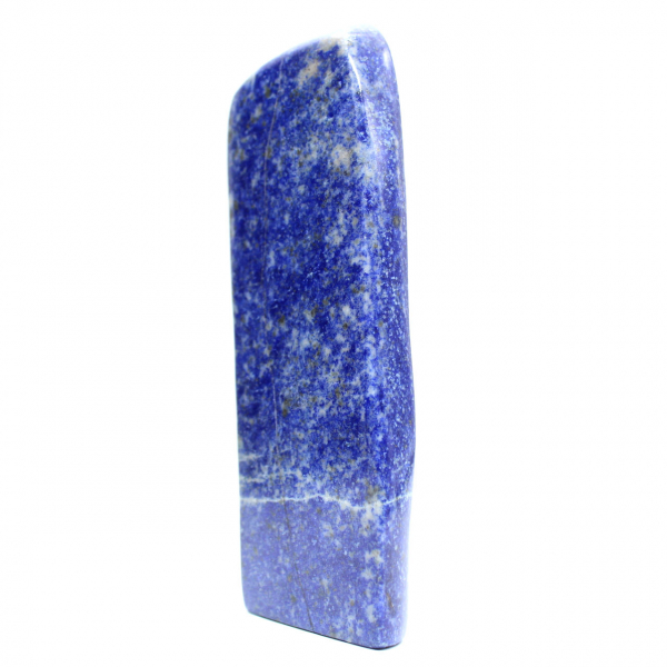 Pedra lápis-lazúli azul polida do Afeganistão