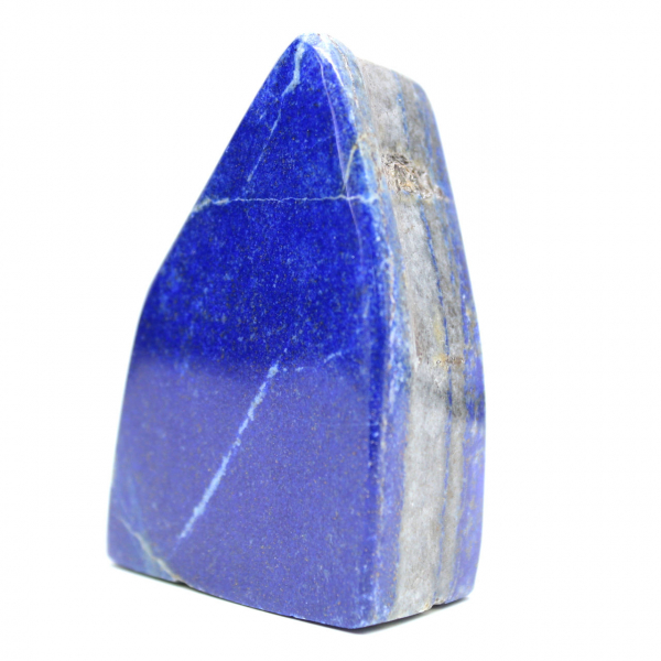 Bloco decorativo de lápis-lazúli azul polido