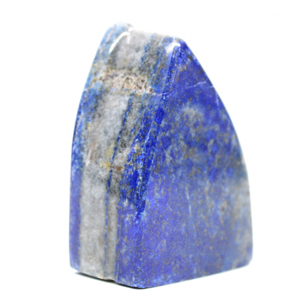 Bloco decorativo de lápis-lazúli azul polido