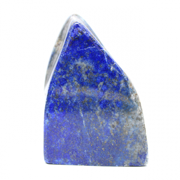 Bloco decorativo de lápis-lazúli azul polido