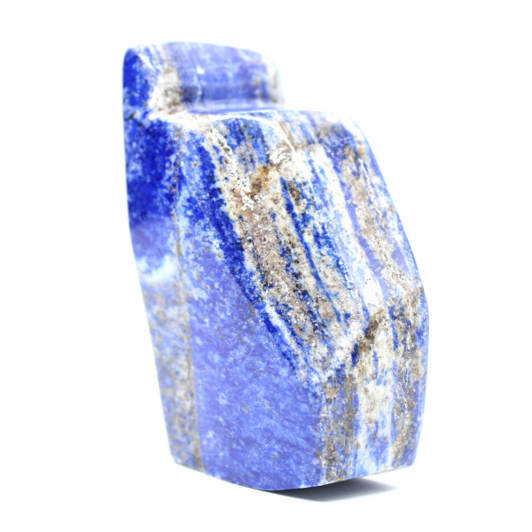 Pedra lápis-lazúli polida decorativa