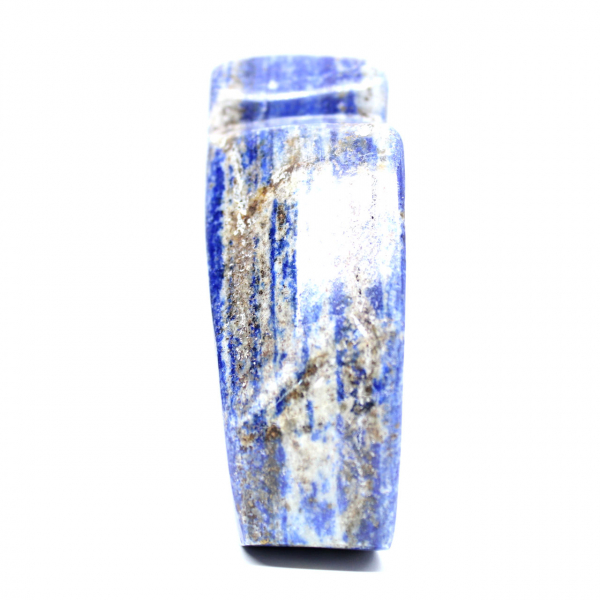 Pedra lápis-lazúli polida decorativa
