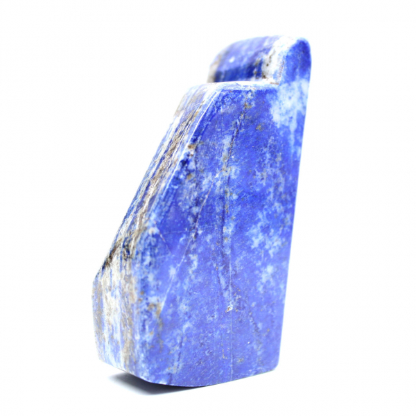 Pedra lápis-lazúli polida decorativa