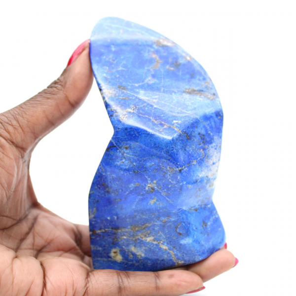 Pedra de lápis-lazúli polida única do Afeganistão