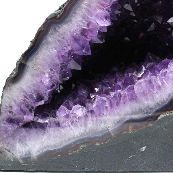  Geodo de ametista do Brasil com cristais roxos para colecionador