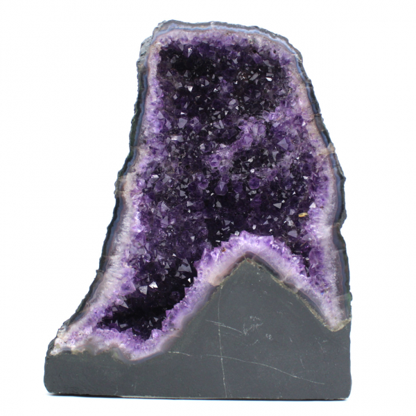  Geodo de ametista do Brasil único de alta qualidade com base estável