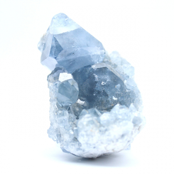 Peça mineral de celestita azul de Madagascar