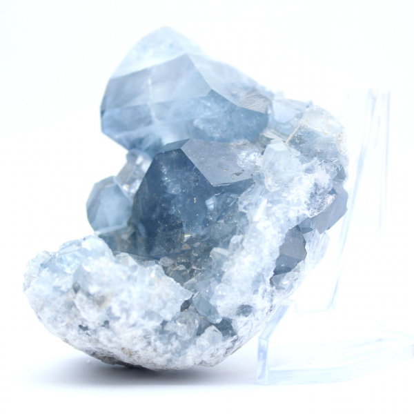 Peça mineral de celestita azul de Madagascar