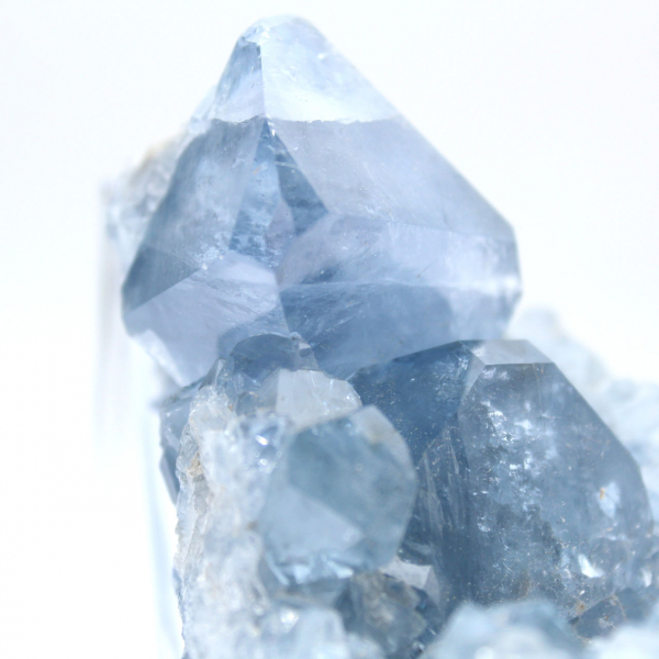 Peça mineral de celestita azul de Madagascar