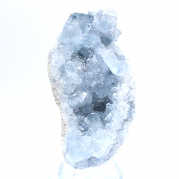 Espécime natural de celestita azul de Madagascar