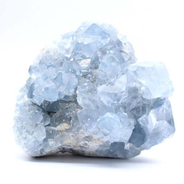 Moeda de colecionador de celestita azul de Madagascar