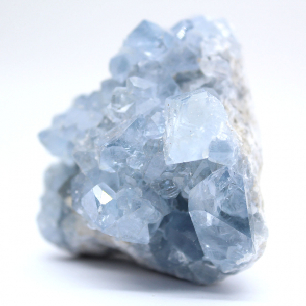Moeda de colecionador de celestita azul de Madagascar