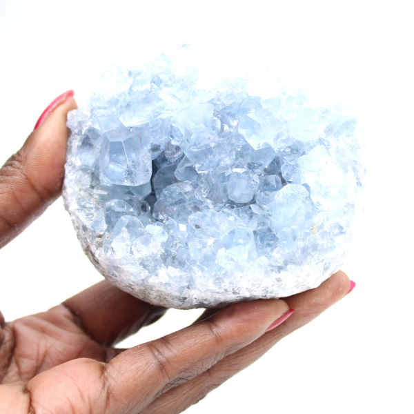 Geodo celestita azul peça única de Madagascar