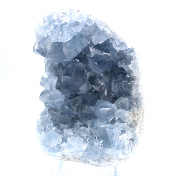 Geodo mineral de celestita azul Madagascar