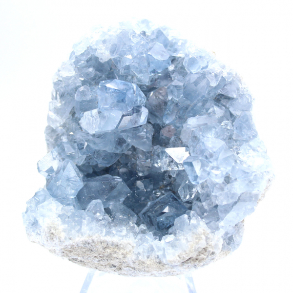 Geodo de celestita azul de Madagascar de qualidade premium