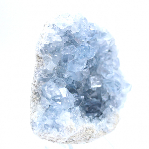 Geodo de celestita azul de Madagascar de qualidade premium