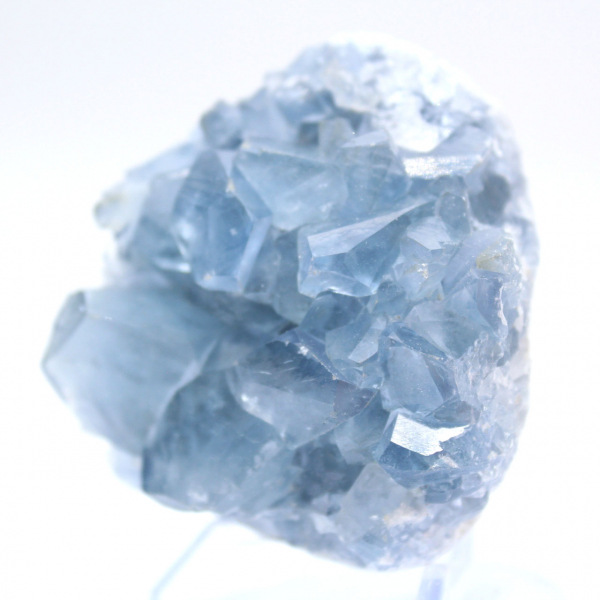 Bloco cristalino de celestita azul de Madagascar