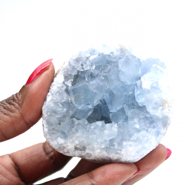 Geodo Celestita Azul Único de Madagascar