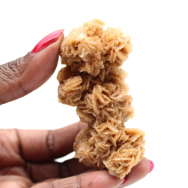 Amostra de areia rosa bruta da Tunísia