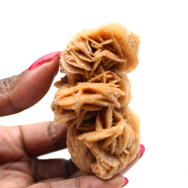 Cristais de areia rosa natural