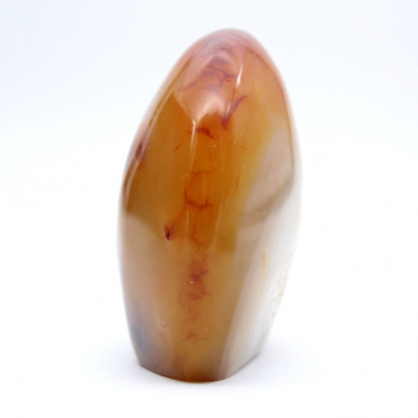 Enfeite em miniatura de cornalina polida - Pedra natural autêntica de Madagascar (250g)