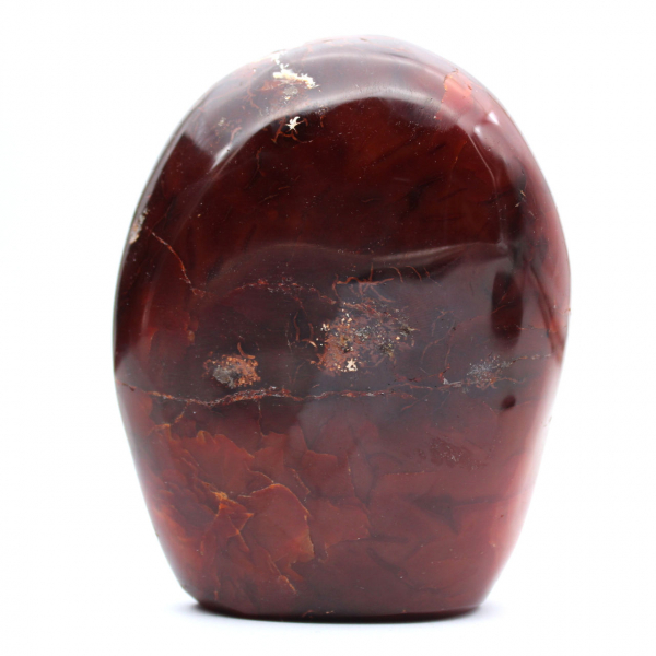 Ornamento de cornalina polida de qualidade - Mineral natural colecionável (Madagascar)