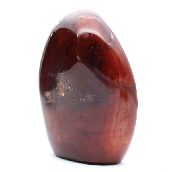 Ornamento de cornalina polida de qualidade - Mineral natural colecionável (Madagascar)