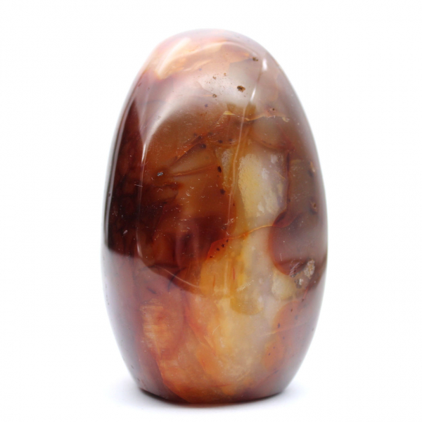 Cornalina polida de Madagascar - Pedra natural ideal para decoração e coleção (ornamento)