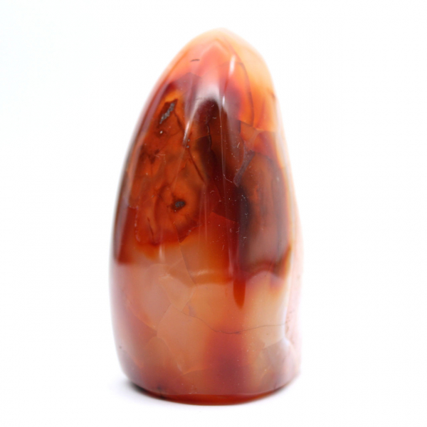 Pedra Natural Cornalina Polida - Pequeno Ornamento Decorativo (Madagascar)