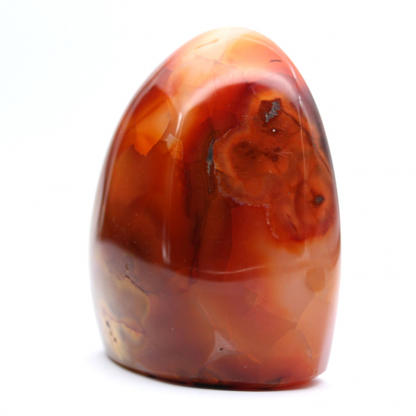 Pedra Natural Cornalina Polida - Pequeno Ornamento Decorativo (Madagascar)