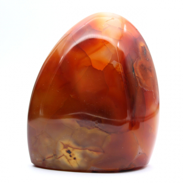 Pedra Natural Cornalina Polida - Pequeno Ornamento Decorativo (Madagascar)