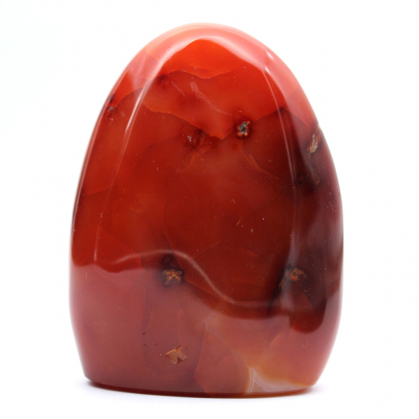 Pequeno espécime de cornalina polida - Pedra natural autêntica de Madagascar (295g)