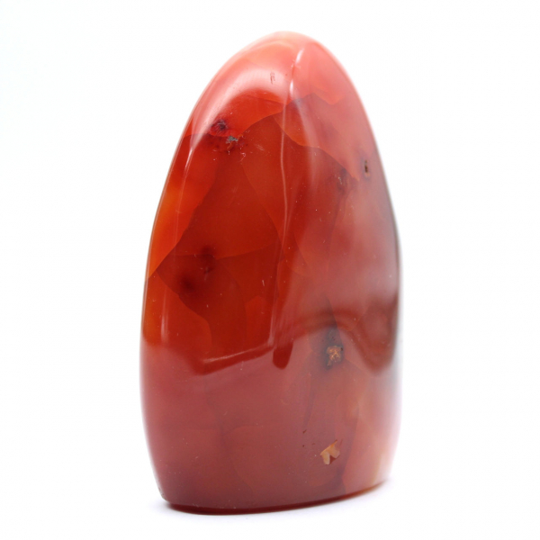 Pequeno espécime de cornalina polida - Pedra natural autêntica de Madagascar (295g)